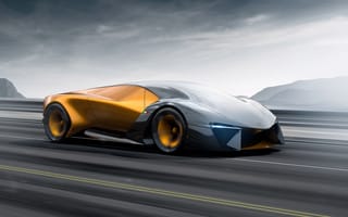 Картинка Lamborghini Terzo Millennio, Ламборгини, художник, концепт-кары, автомобили 2019 года, Behance, машины, электромобили