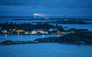 Картинка пейзаж, маяк, Норвегия