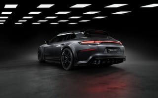 Картинка Porsche Panamera, Porsche, вид сзади, машины, автомобили 2021 года
