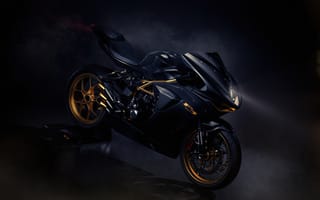 Картинка MV Agusta, мотоциклы, свет, фара, черный