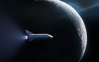 Картинка другие, Space X, лунная миссия bfr, космос