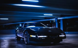 Картинка Corvette, подземная парковка, машины, фотографии
