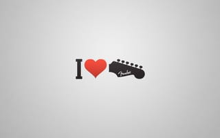 Картинка гитара, музыка, инструмент, любовь, минимализм