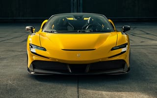 Картинка ferrari sf90 spider, 2022, машины, жёлтый автомобиль, Ferrari, спортивный автомобиль