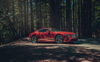 Картинка Bentley Continental GT, Bentley, автомобили 2020 года, красная машина, машины