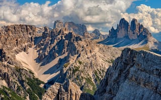 Картинка Италия, доломитовые альпы, природа, небо, облака, горы