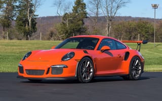 Картинка Porsche 911 GT3 RS, вид сбоку, суперкары, оранжевый автомобиль, машины