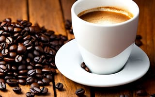 Картинка кофе, зерна, чашка, еда, кофеин, напиток, кофейный, белый, напитки, удовольствие