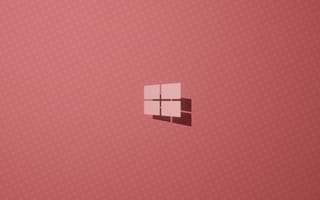 Картинка Windows 10, компьютер, hi-tech, розовый, windows, логотип