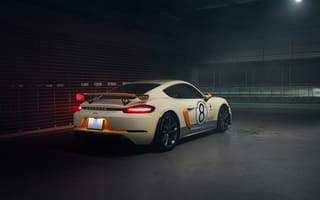 Картинка Porsche 718, Porsche, вид сзади, машины, 2022 автомобили