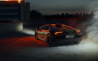 Картинка Lamborghini Huracan, вид сзади, машины, 2023 автомобили, Ламборгини