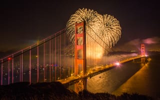 Картинка золотые ворота, мост, город, мир, Калифорния, Сан-Франциско, фотографии