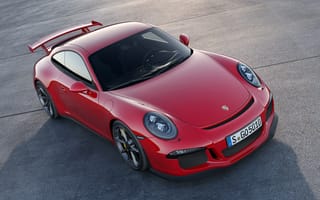 Картинка porsche 911 gt3, суперкар, машины, красный автомобиль