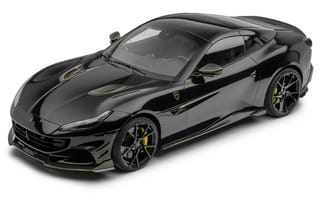 Картинка Mansory, 2023, спортивный автомобиль, машины, черный автомобиль, белый, тюнинг, Ferrari Portofino M