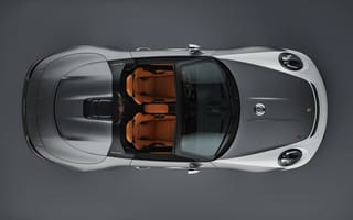 Картинка кабриолетные спортивные автомобили, вид сверху, машины, porsche 911 speedster