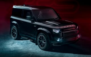 Картинка черный автомобиль, Land Rover Defender Urban XRS, фешенебельный автомобиль, бесплатные, 2022, машины