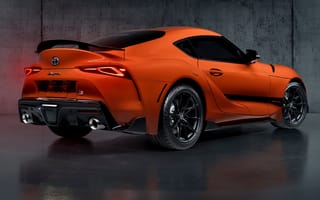 Картинка 2024, спортивный автомобиль, Toyota GR Supra, оранжевая машина, бесплатные, машины