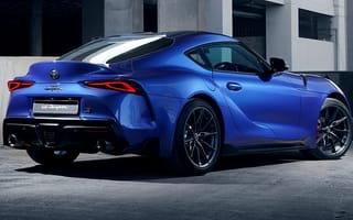 Картинка 2023, спортивный автомобиль, голубой автомобиль, Toyota GR Supra 3 0 MT, машины