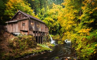 Картинка Cedar Creek Grist Mill, Washington, Вудленд, Woodland
