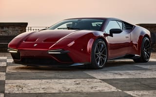 Картинка 2019, спортивный автомобиль, красная машина, Ares Design, размытость, машины, Panther ProgettoUno
