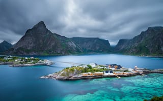 Обои Лофотенские острова, пейзаж, Норвегия