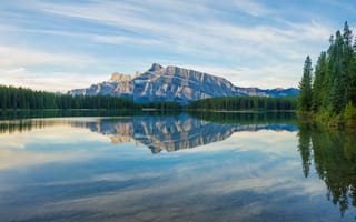 Картинка Национальный парк Банф, Канада, Two Jack Lake