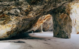 Картинка рок, пляж, море, песок, геология, формирование, пещера, местность, рельеф местности, природа, дерево, материал, пейзажи, побережье, скалы