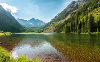 Картинка Колорадо, пейзаж, Maroon Bells, пейзажи