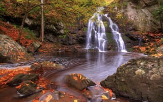 Картинка Great Smoky Mountains National Park, природа, водопад