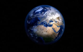 Картинка небо, атмосфера, мир, Африка, космос, космическое пространство, глобус, Европа, рендеринг, визуализации, планета, атмосфера земли, карта мира, астрономический объект, земля, 3d модель
