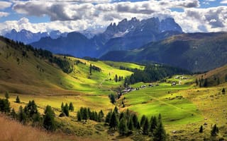 Картинка Альпы, Dolomiti, Пале-ди-Сан-Мартино