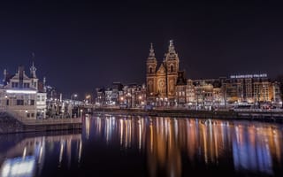 Картинка столица Голландии, Нидерланды, Амстердам