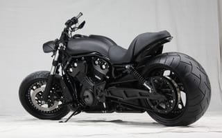 Картинка мотоцикл, байк, чёрный, Harley-Davidson