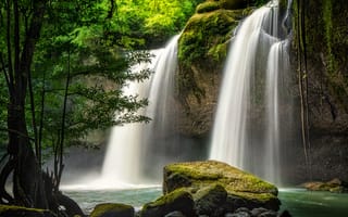 Картинка Водопад, природа, Кхао Яй национальный парк, Таиланд