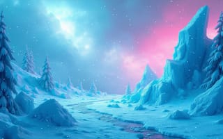 Картинка природа, зима, живые, лес, река, деревья, пейзаж