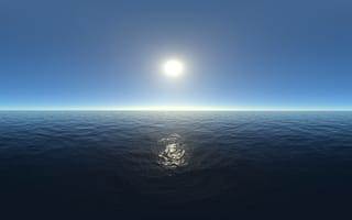 Картинка солнечный свет, море, спокойствие, Земля, дневной, атмосфера, океан, лунный свет, атмосфера земли, ветровая волна, волна, явление, небо, вода, горизонт, водные ресурсы, компьютерные