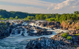 Картинка Вирджиния, река, водопад