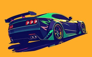 Картинка автомобили, минимализм, разное, настроение