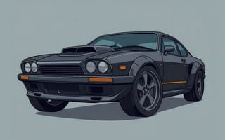 Картинка машина, 3d, автомобиль, иллюстрация, минимализм