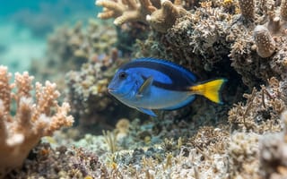 Картинка небо, день, размытый, животное, кораллы, рыба, внимание к животным, плавание, подводный, без людей, пейзаж