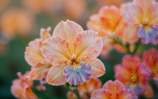 Картинка цветок, размытый, глубина резкости, без людей, на месте жизни, жёлтый цветок, оранжевый цветок, реалистичный
