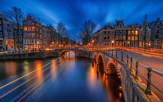 Картинка Amsterdam, панорама, Голландия, Нидерланды, Расположен в провинции Северная Голландия, столица и крупнейший город Нидерландов, Амстердам