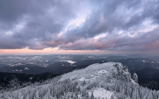 Картинка Чахлэу, Румыния, зима, горы