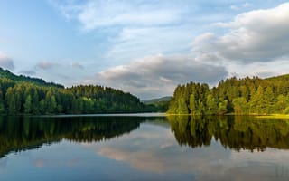 Картинка Вальдзее, озеро, вода, отражение