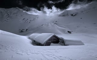 Картинка Fagaras massif, горы, Romania, зима