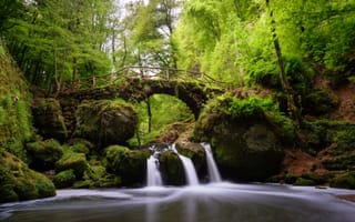 Картинка Мюллерталь, Швейцария, Люксембург, водопад