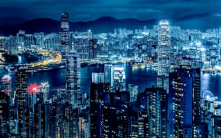 Картинка Китай, Гонконг, город