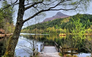 Картинка Пруд, Гленко-Лохан, пейзаж, Шотландия
