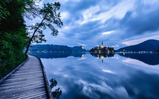 Картинка Bled, Bled Lake, Озеро Блед, Остров Блед