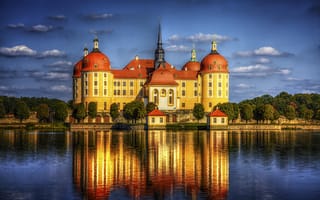 Картинка Castle Moritzburg, Замок Морицбург, Дрезден, Мейсен, Германия
